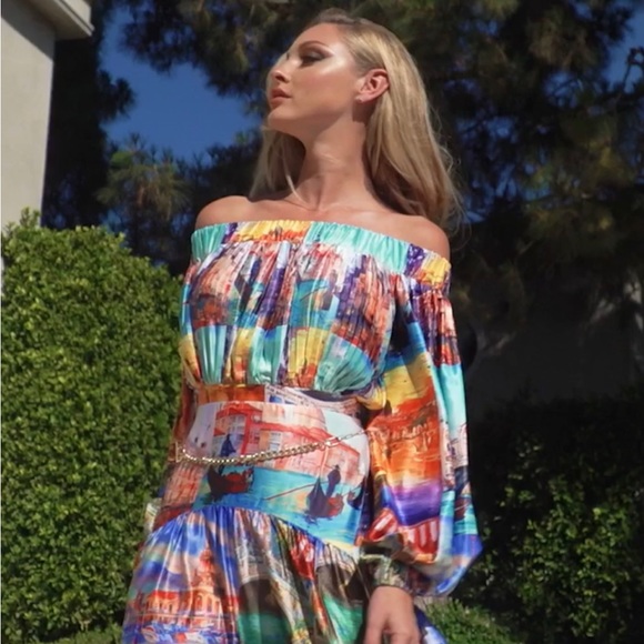 VENICE MAXI DRESS SIZE M - Picture 5 of 6